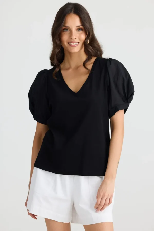 Brave and true Abigail Vneck Tee^ Tops