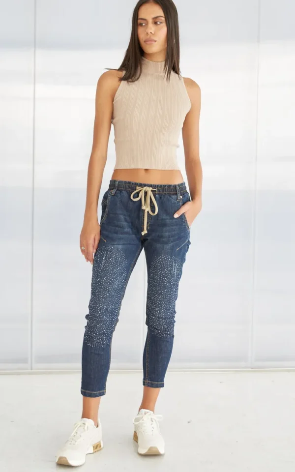 Dricoper Active Crystal Embellished Jeans^ Jeans