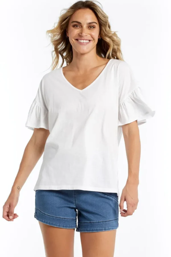 Betty basics Alessi Frill Top^ Tops