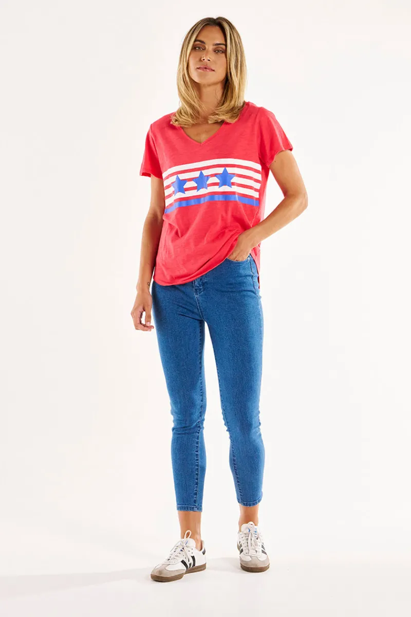 amber_print_tee_1.webp Betty basics Amber Print Tee^ Tops