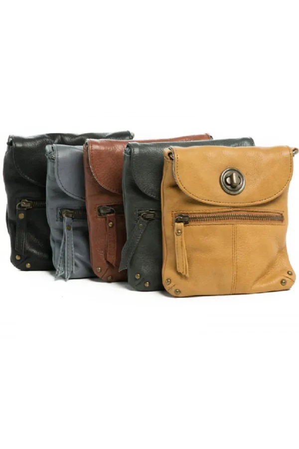 Rugged hide Anne Small Lock Sling^ Handbags