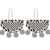 MoeMoe Design Black Lined Leopard Layered Moon Outline Long Drop Earrings^ Jewellery