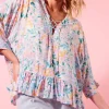 isle of mine Botanical V Relax Top^ Tops