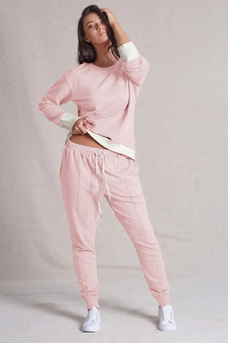 brooklyn_sweater_rose_qua_0.webp Lulu Organic Essentials Brooklyn Sweater Cream^ Jumpers + Sweaters