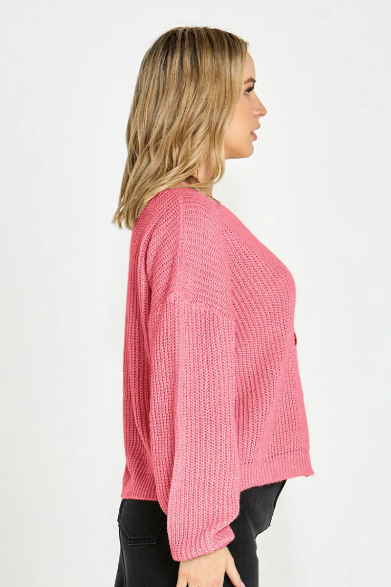 celine_button_thru_cardi_5.webp Sass Celine Button Thru Cardi^ Jackets