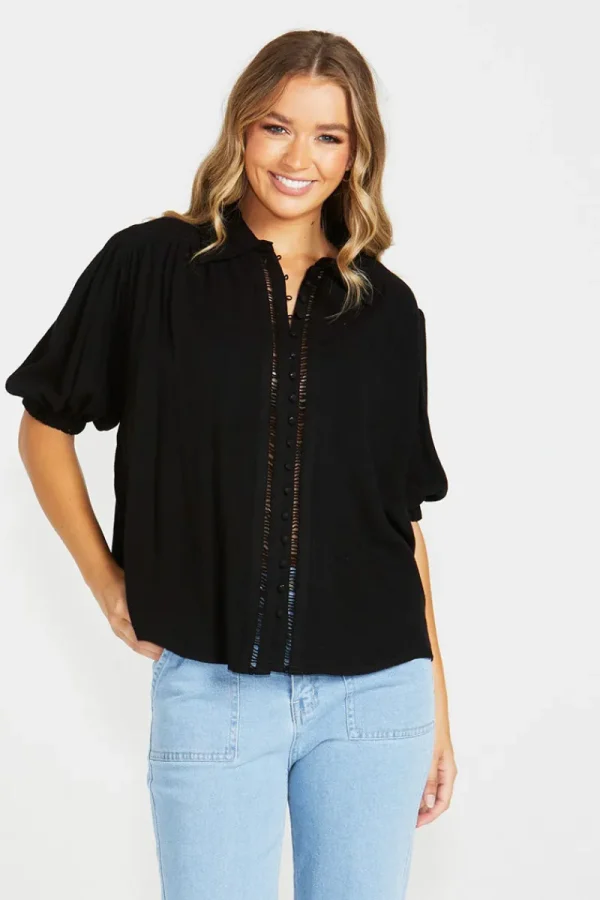 Zeinert & Co Chapel Short Sleeve Trim Shirt^ Shirts