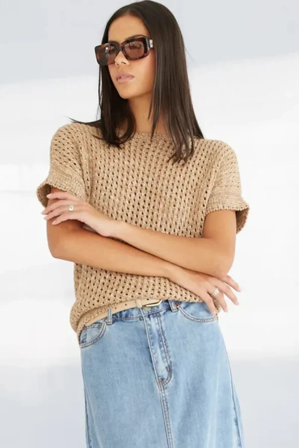 Dricoper Cora Knit Short Sleeves Sweater^ Jumpers + Sweaters