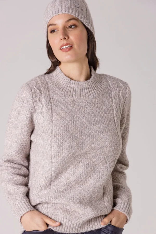 Yarra trail DOUBLE CABLE KNIT^ Jumpers + Sweaters