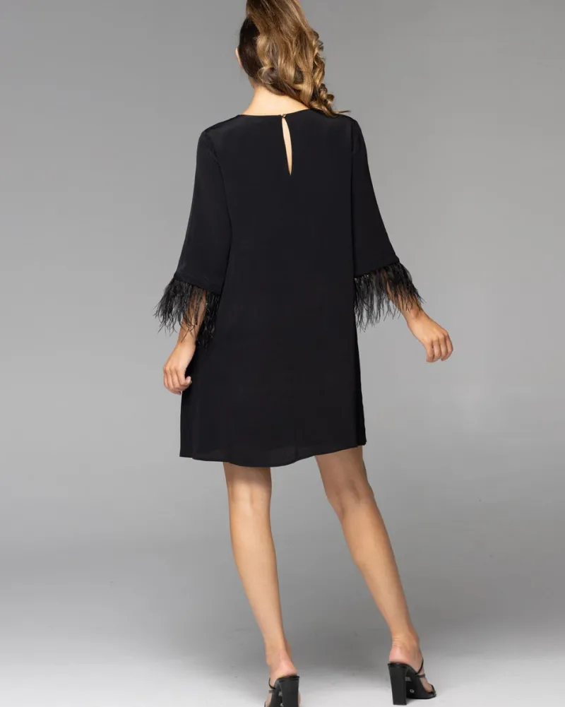 enchanted_feather_sleeve__2.webp Fate and Becker Enchanted Feather Sleeve Dress^ Dresses