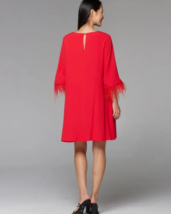 Fate and Becker Enchanted Feather Sleeve Dress^ Dresses