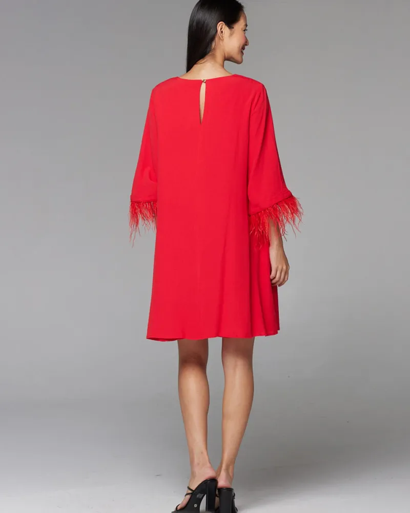 enchanted_feather_sleeve__4.webp Fate and Becker Enchanted Feather Sleeve Dress^ Dresses
