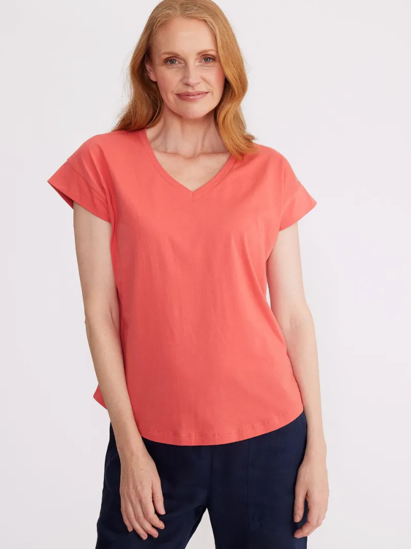 essential_v_neck_tee_0.webp Yarra trail ESSENTIAL V NECK TEE^ Tops