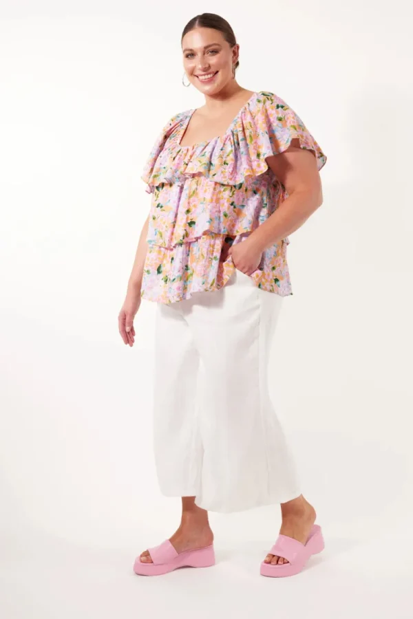 isle of mine Flora Tiered Top^ Tops
