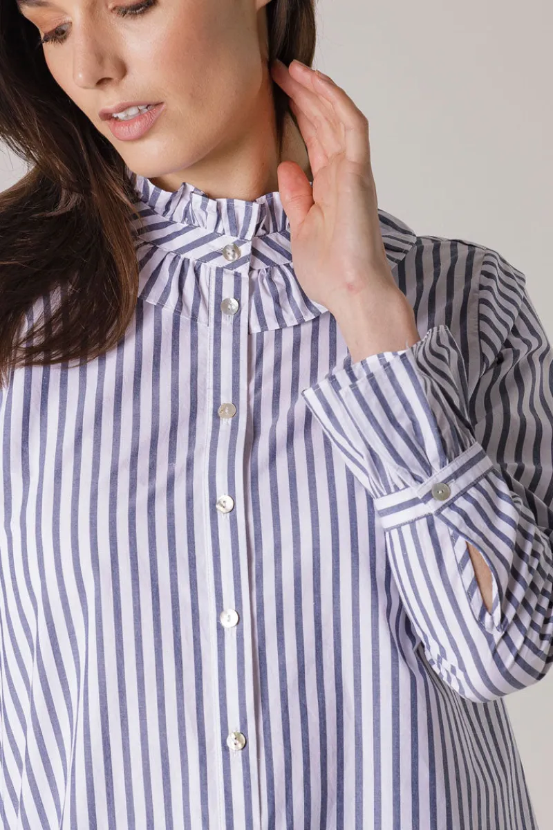 frilled_stripe_shirt_2.webp Yarra trail Frilled Stripe Shirt^ Shirts
