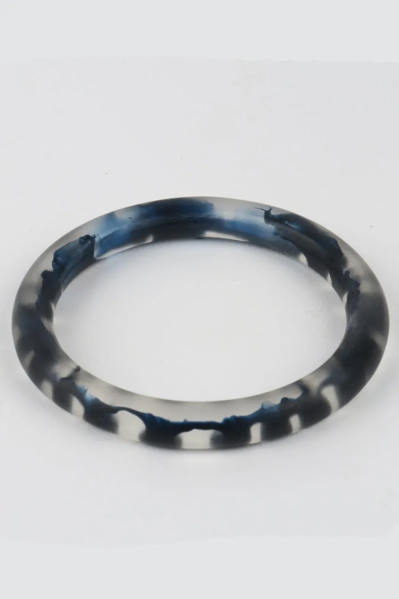 gemma_bangle_clear_black_0.webp Moose and Meg Designs Gemma Bangle Clear Black^ Jewellery