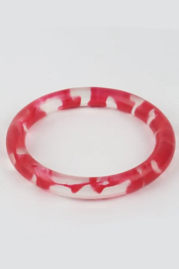 Moose and Meg Designs Gemma Bangle Clear Red^ Jewellery