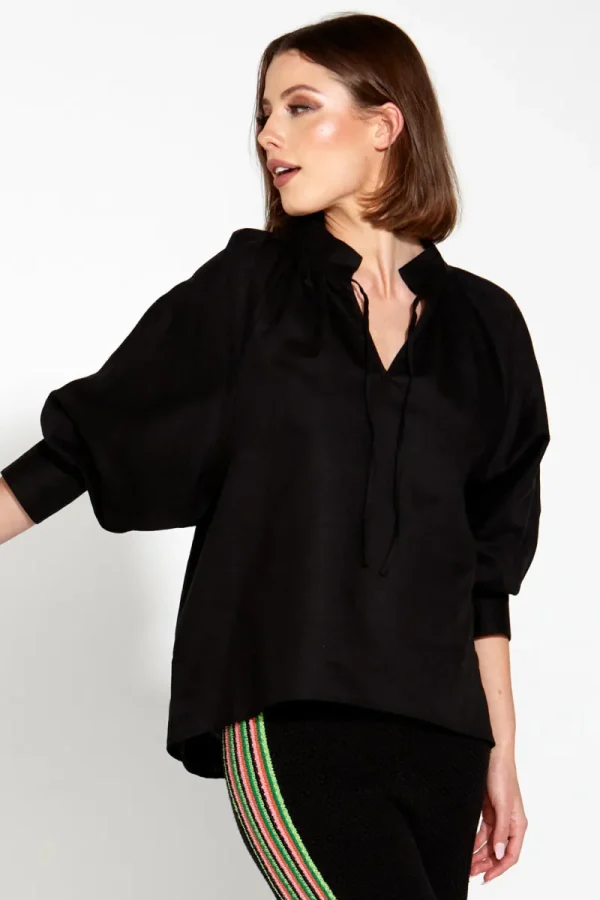 Fate and Becker Heritage Linen Batwing Blouse^ Tops