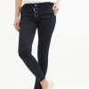 Italian Star Button Jean^ Jeans