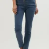 Italian Star Button Jean^ Jeans