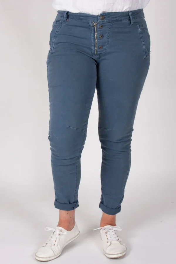 Italian Star Button Jean^ Jeans