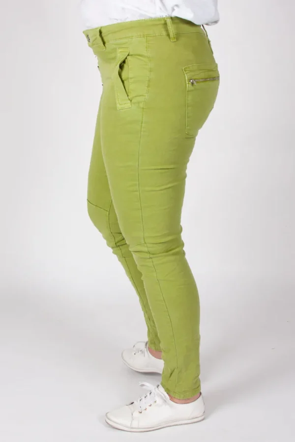 Italian Star Button Jean^ Jeans
