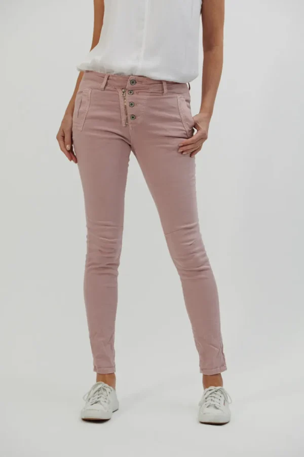Italian Star Button Jean^ Jeans