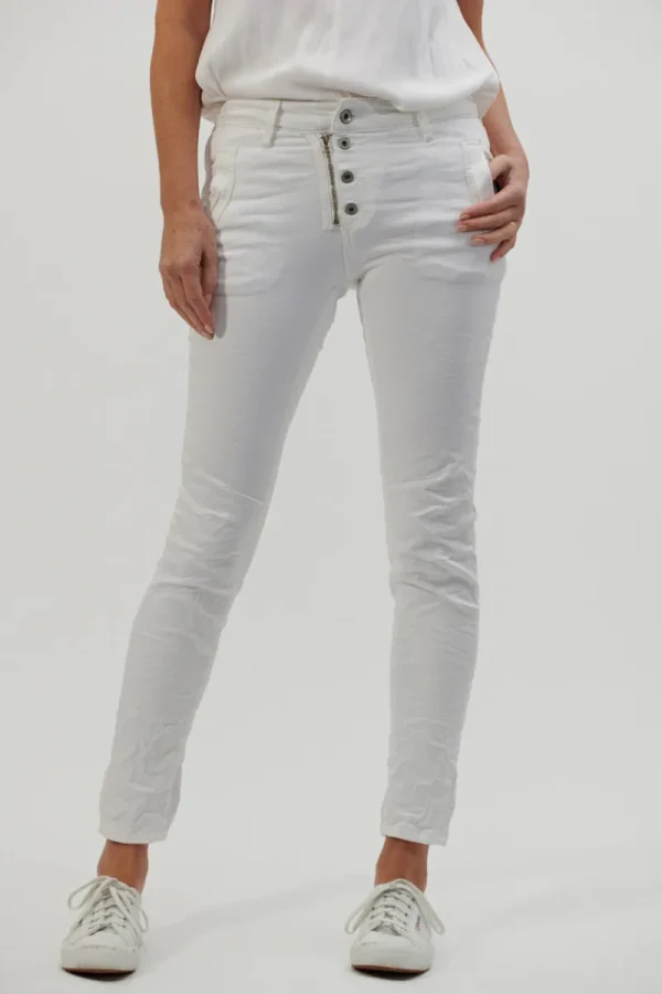 Italian Star Button Jean^ Jeans