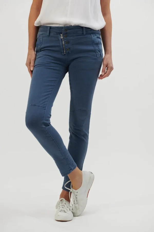 Italian Star Button Jean^ Jeans