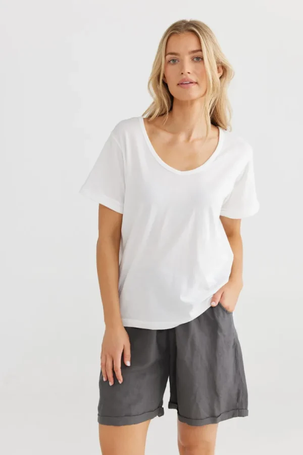 Shanty Kasai Short Sleeve Tee^ Tops