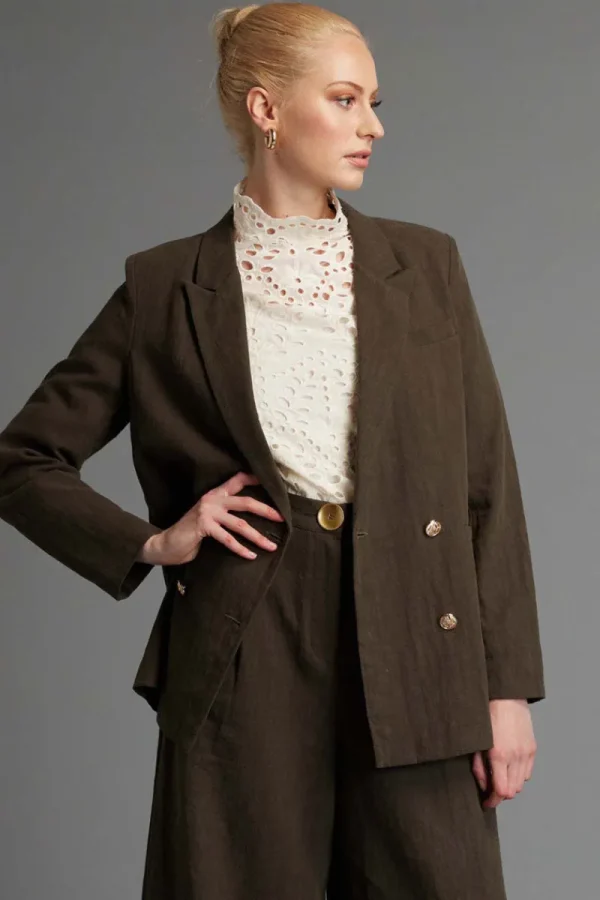 Fate and Becker Last Dance Structured Solid Blazer^ Jackets