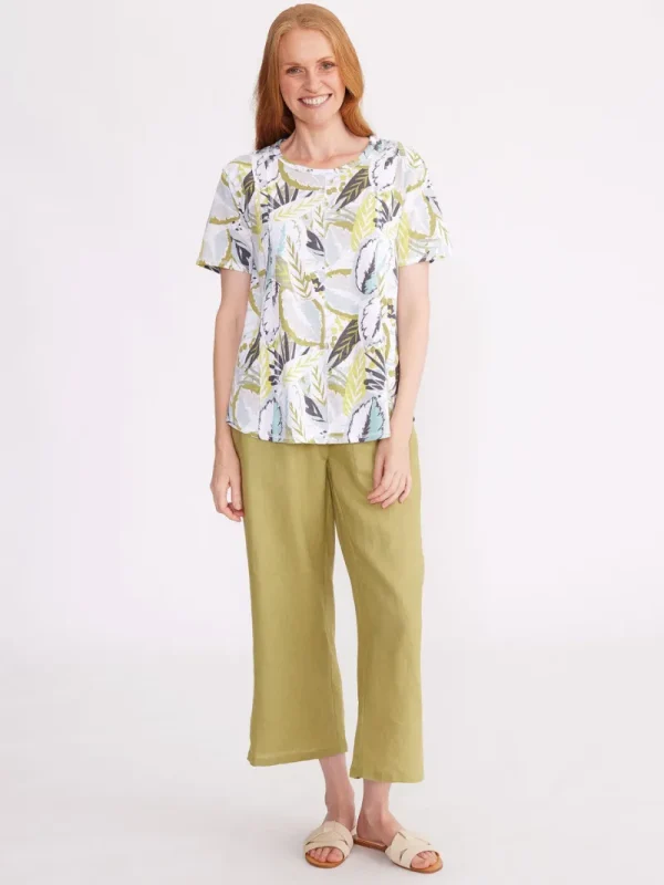 Yarra trail LAYERED LEAF TEE^ Tops