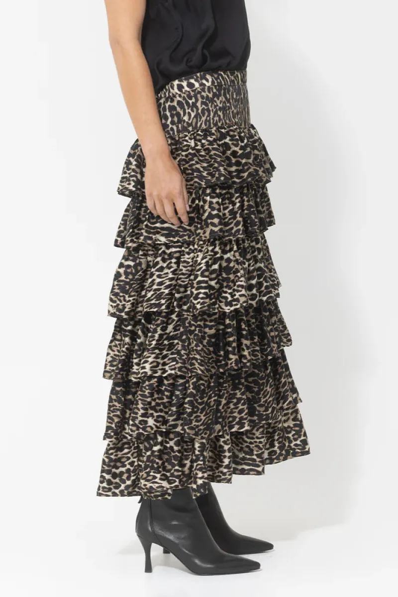 leopard_print_layer_skirt_2.webp Joey the Label Print Layer Skirt^ Skirts
