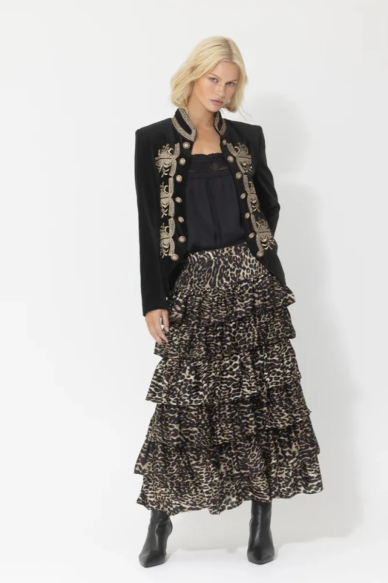 leopard_print_layer_skirt_3.webp Joey the Label Print Layer Skirt^ Skirts