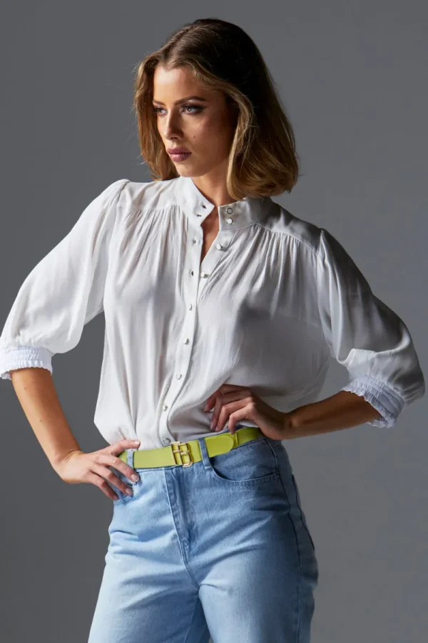 Fate and Becker Loyal Short Sleeve Blouse^ Tops