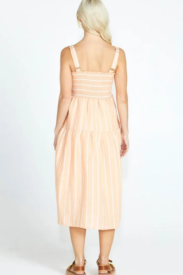 Sass Lydia Shirred Back Midi Dress^ Dresses