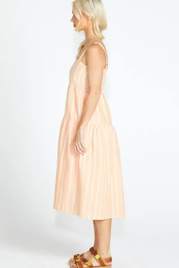 Sass Lydia Shirred Back Midi Dress^ Dresses