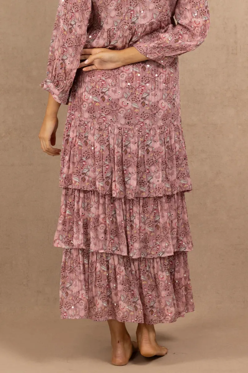mirror_floral_layered_ski_3.webp Joey the Label Mirror Floral Layered Skirt^ Skirts