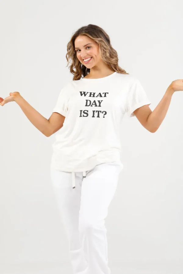 Home Love Monroe Tee What Day Is It^ Tops