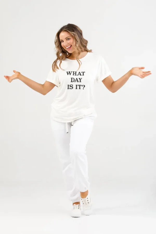 Home Love Monroe Tee What Day Is It^ Tops