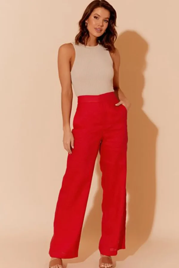 Adorne Nisha Linen Pant^ Pant