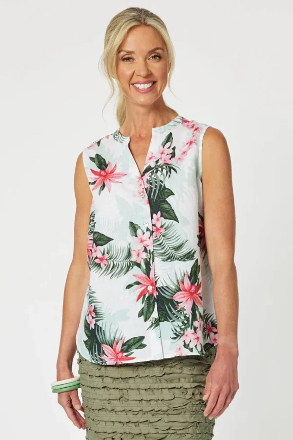 Gordon Smith Paradise Print Sleeveless Top^ Tops