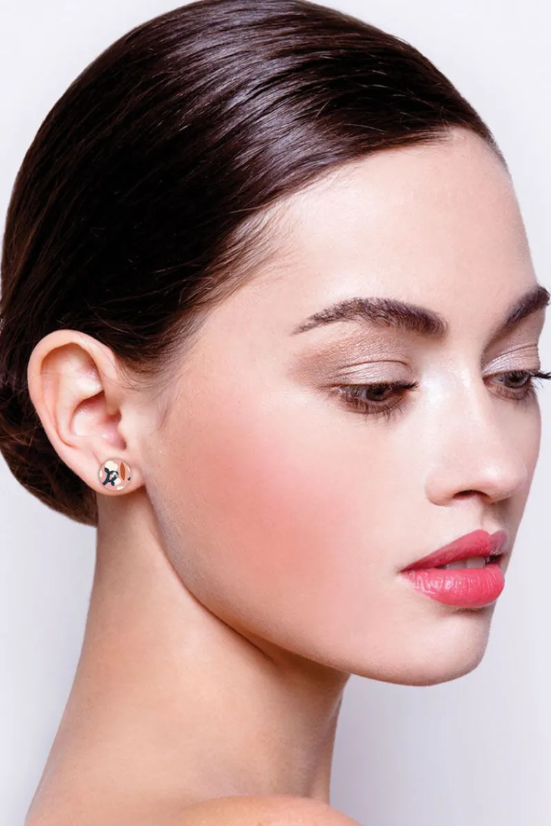 peach_blossom_helsinki_mo_1.webp MoeMoe Design Peach Blossom Helsinki Mon Amour Hugs and Kisses Stud Earrings^ Jewellery