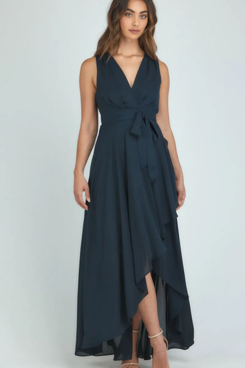 pleated_front_detail_midi_0-1.webp Zeinert & Co Pleated Front Detail Midi Dress^ Dresses