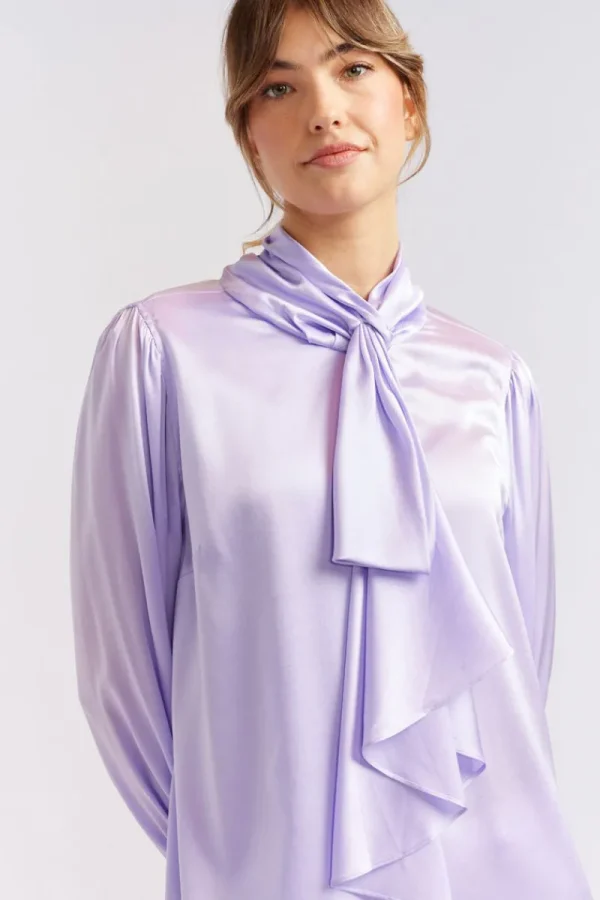 Alessandra Pussy Bow Long Sleeve Top^ Tops