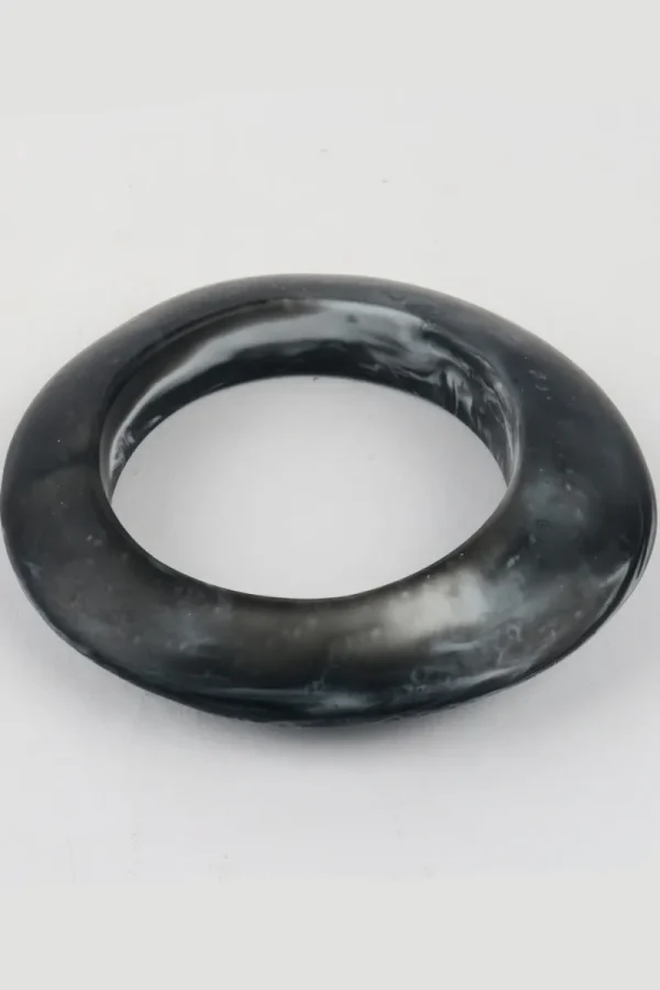 Moose and Meg Designs Resin Bangle Black Marble M^ Jewellery