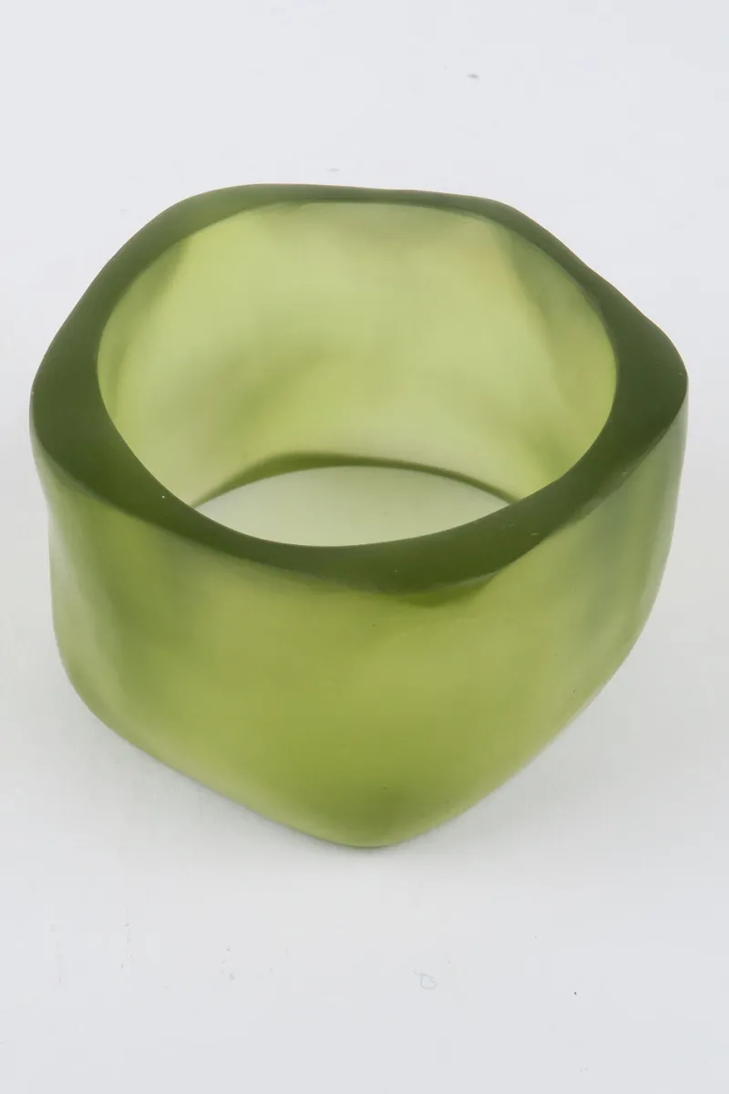 resin_bangle_khaki_clear__0.webp Moose and Meg Designs Resin Bangle Khaki Clear XL^ Jewellery