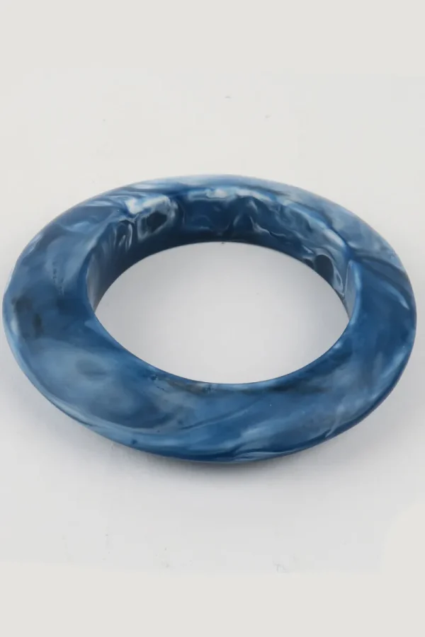Moose and Meg Designs Resin Bangle Navy Marble M^ Jewellery