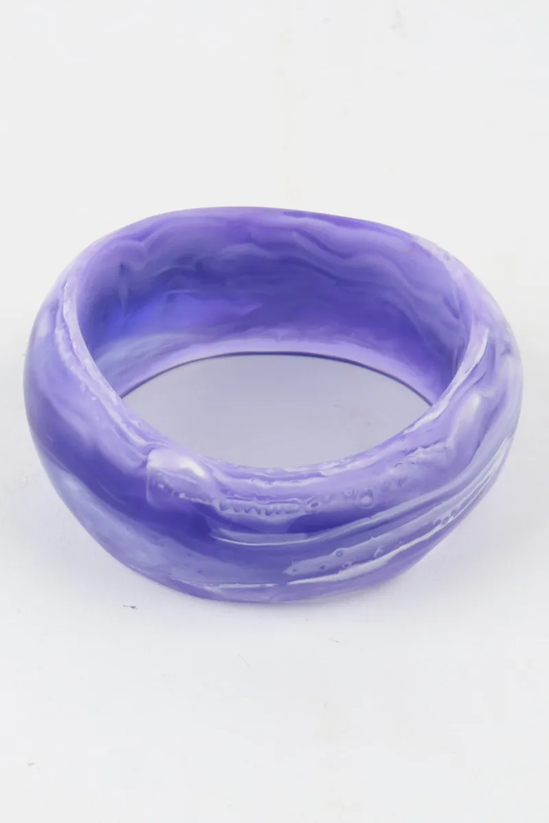 resin_bangle_purple_white_0-1.webp Moose and Meg Designs Resin Bangle Purple White L^ Jewellery