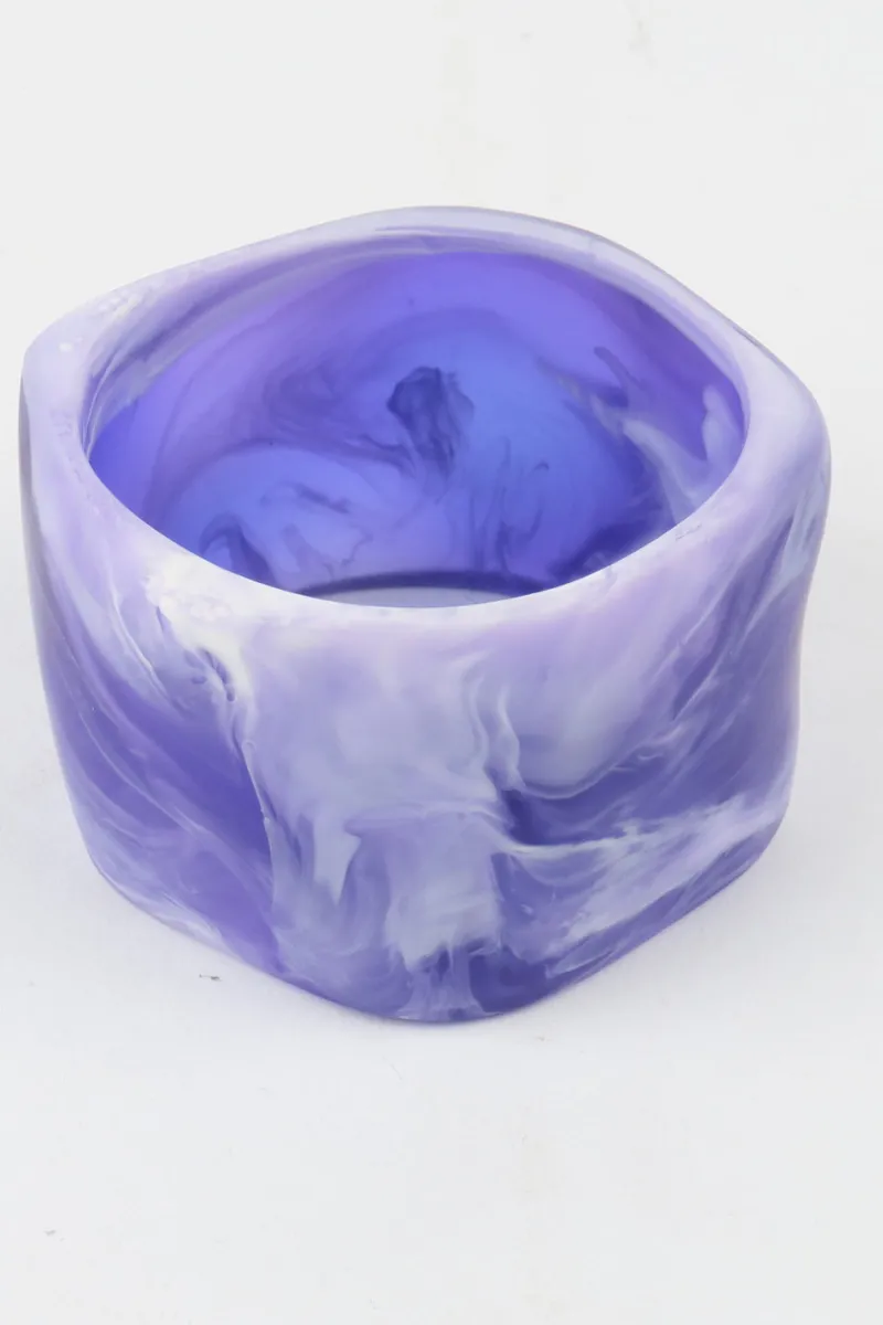 resin_bangle_purple_white_0-2.webp Moose and Meg Designs Resin Bangle Purple White XL^ Jewellery