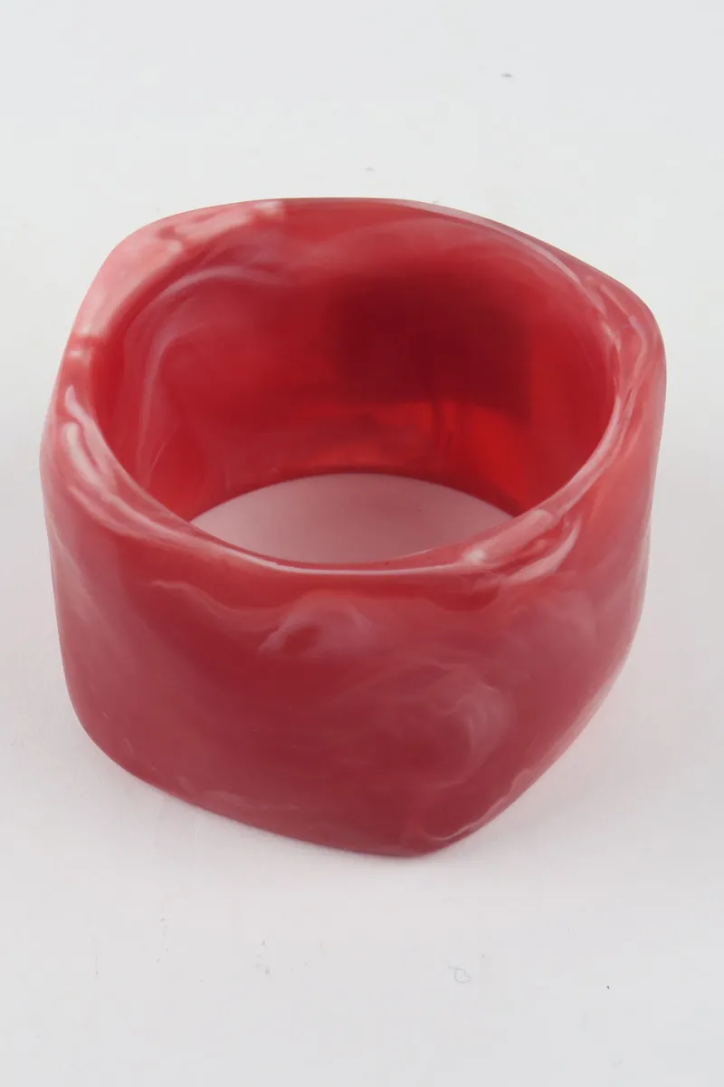 resin_bangle_red_marble_c_0.webp Moose and Meg Designs Resin Bangle Red Marble Clear XL^ Jewellery